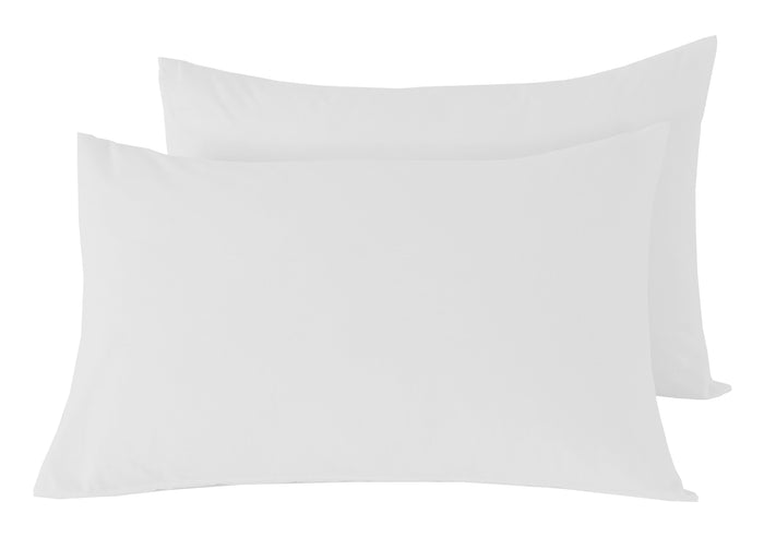 Basics Flat Sheet Luxurious Cotton Rich Super Soft Bedding in Multiple Sizes and Colours for Ultimate Comfort by OLIVIA ROCCO PILLOWCASES / WHITE Flat Sheet