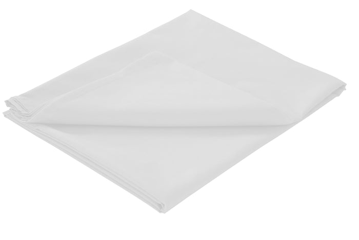 Basics Flat Sheet Luxurious Cotton Rich Super Soft Bedding in Multiple Sizes and Colours for Ultimate Comfort by OLIVIA ROCCO SINGLE / WHITE Flat Sheet
