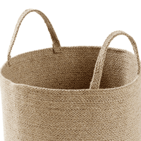Large Woven Cotton Laundry Basket with Handles Durable Rope Storage Bin for Clothes Toys Household Items Versatile Organizer in Black Grey Natural OLIVIA ROCCO Laundry Basktets