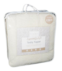 Supreme Comfort Extra Deep Dual-Sided Fluffy Teddy Mattress Topper for Warmth and Cooling OEKO-TEX Certified Fits Single Double King Super King by OLIVIA ROCCO Mattress Topper