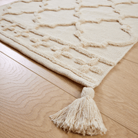 Marrakesh Hand Woven Cotton Rug Eco-Friendly Durable Carpet for Living Room Bedroom Kitchen and Entryway Luxury Tufted Home Decor in Multiple Sizes by OLIVIA ROCCO Rugs