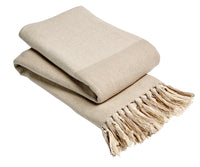 Handwoven Large Check Pure Indian Cotton Throw Blanket with Tassels Eco-Friendly Home Decor in Multiple Sizes by OLIVIA ROCCO Throw