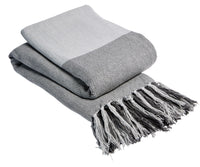 Handwoven Large Check Pure Indian Cotton Throw Blanket with Tassels Eco-Friendly Home Decor in Multiple Sizes by OLIVIA ROCCO Throw