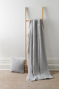 Regal Handwoven Pure Cotton Throw Blanket with Diamond Geometric Pattern Eco-Friendly Durable Bedspread Sofa Cover in Multiple Sizes by OLIVIA ROCCO 127 x 152 cm / NAVY Throw