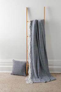 Regal Handwoven Pure Cotton Throw Blanket with Diamond Geometric Pattern Eco-Friendly Durable Bedspread Sofa Cover in Multiple Sizes by OLIVIA ROCCO Throw