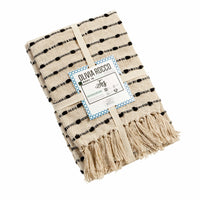 Fes Super Soft Eco-Friendly Recycled Cotton Throw Blanket Lightweight Sofa Bed Chair Decor in Calming Colours by OLIVIA ROCCO Throw