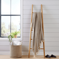 Marrakesh Eco-Friendly Super Soft Cotton Throws Lightweight Sustainable Recycled Cotton for Sofa Bed Chair Calming Colours By OLIVIA ROCCO MARRAKESH / 127 x 152 cm Throw