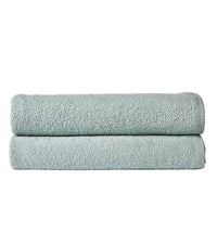 Pack of 2 Large Quick-Drying Lightweight Easycare Indus Valley Cotton Bath Sheets 80x140 cm for Home Travel Gym Holidays Multiple Colours by OLIVIA ROCCO DUCKEGG Towels