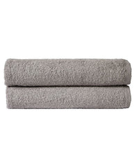 Pack of 2 Large Quick-Drying Lightweight Easycare Indus Valley Cotton Bath Sheets 80x140 cm for Home Travel Gym Holidays Multiple Colours by OLIVIA ROCCO SILVER Towels