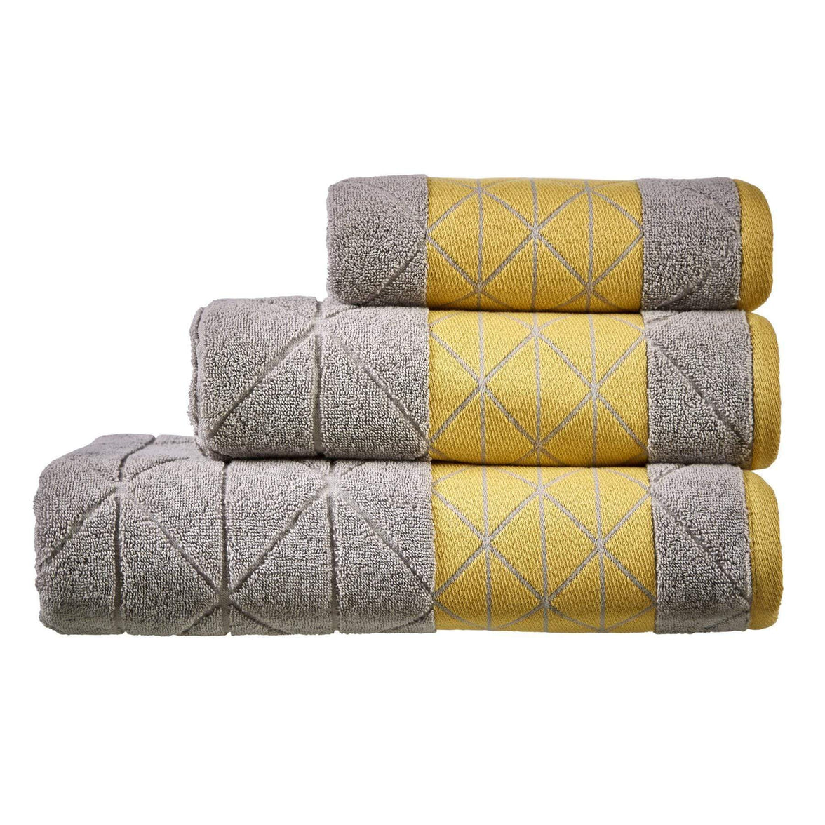 Inca Diamond Jacquard Luxury Soft Absorbent 600GSM Cotton Towels Bath Sheets Hand Towels Bath Towels Durable OEKO-TEX Certified Made in England by OLIVIA ROCCO Towels