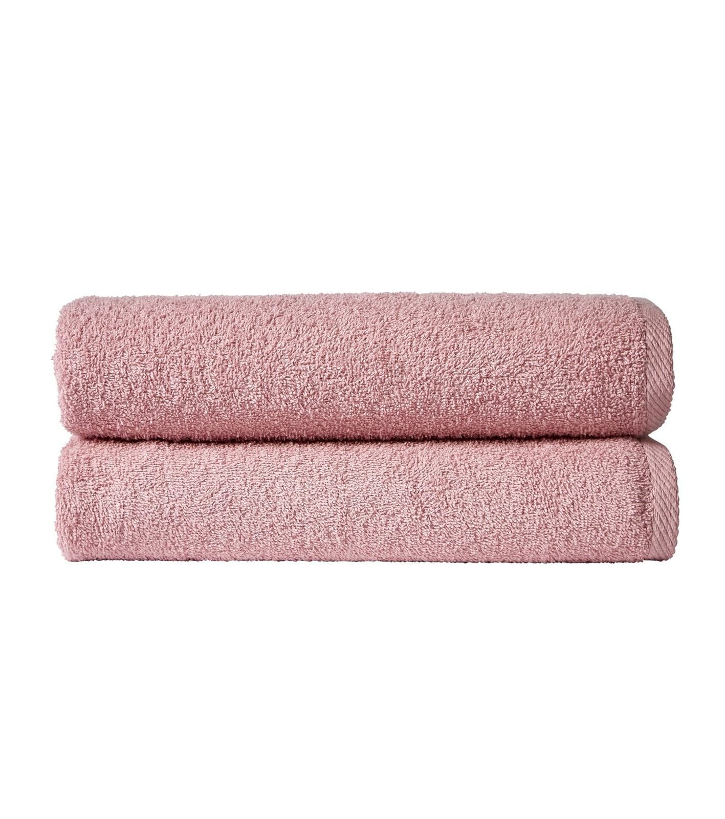Pack Of 2 Everyday Bath Sheet BLUSH PINK OLIVIA ROCCO basics Towel