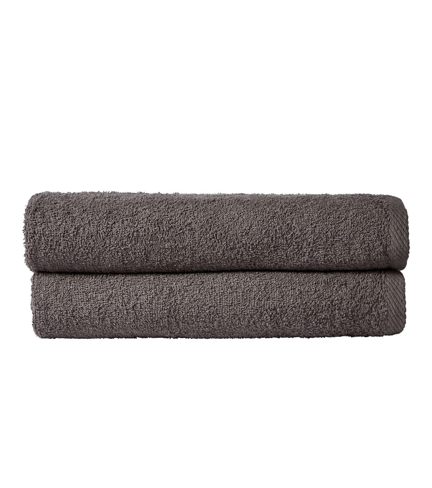 Pack Of 2 Everyday Bath Sheet CHARCOAL OLIVIA ROCCO basics Towel