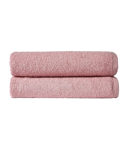 Pack Of 2 Everyday Bath Sheet BLUSH PINK OLIVIA ROCCO basics Towel