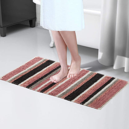 Super Soft Padstow Stripe Bathmat, Super Absorbent Bath Mats OLIVIA ROCCO Bath Mat