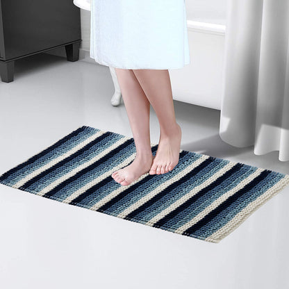 Super Soft Padstow Stripe Bathmat, Super Absorbent Bath Mats OLIVIA ROCCO Bath Mat