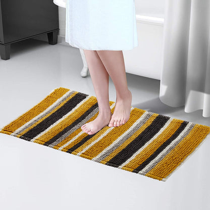 Super Soft Padstow Stripe Bathmat, Super Absorbent Bath Mats OLIVIA ROCCO Bath Mat