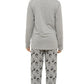 Penguin Stars Grey Cotton Pyjama Set Daisy Dreamer Pyjamas
