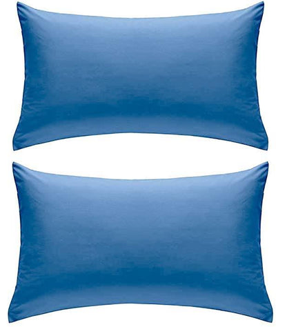 Percale Super Soft Fitted Sheet 180 TC Indus Valley Cotton Linen Durable Comfortable Bedding Multiple Sizes and Colours by OLIVIA ROCCO PILLOWCASES / BLUE Fitted Sheet