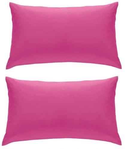 Percale Super Soft Fitted Sheet 180 TC Indus Valley Cotton Linen Durable Comfortable Bedding Multiple Sizes and Colours by OLIVIA ROCCO PILLOWCASES / HOT PINK Fitted Sheet