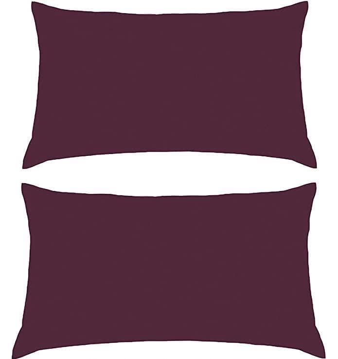 Percale Super Soft Fitted Sheet 180 TC Indus Valley Cotton Linen Durable Comfortable Bedding Multiple Sizes and Colours by OLIVIA ROCCO PILLOWCASES / PLUM Fitted Sheet