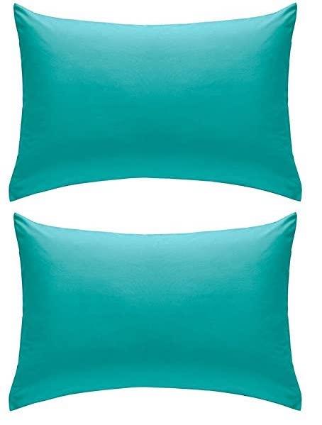 Percale Super Soft Fitted Sheet 180 TC Indus Valley Cotton Linen Durable Comfortable Bedding Multiple Sizes and Colours by OLIVIA ROCCO PILLOWCASES / TEAL Fitted Sheet