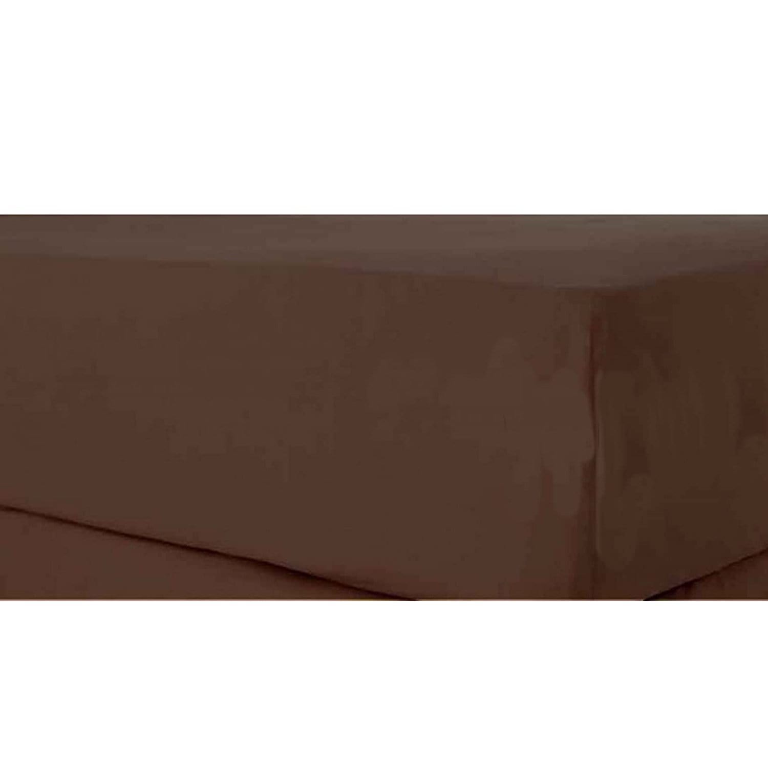 Percale Super Soft Fitted Sheet 180 TC Indus Valley Cotton Linen Durable Comfortable Bedding Multiple Sizes and Colours by OLIVIA ROCCO SINGLE / CHOCOLATE Fitted Sheet