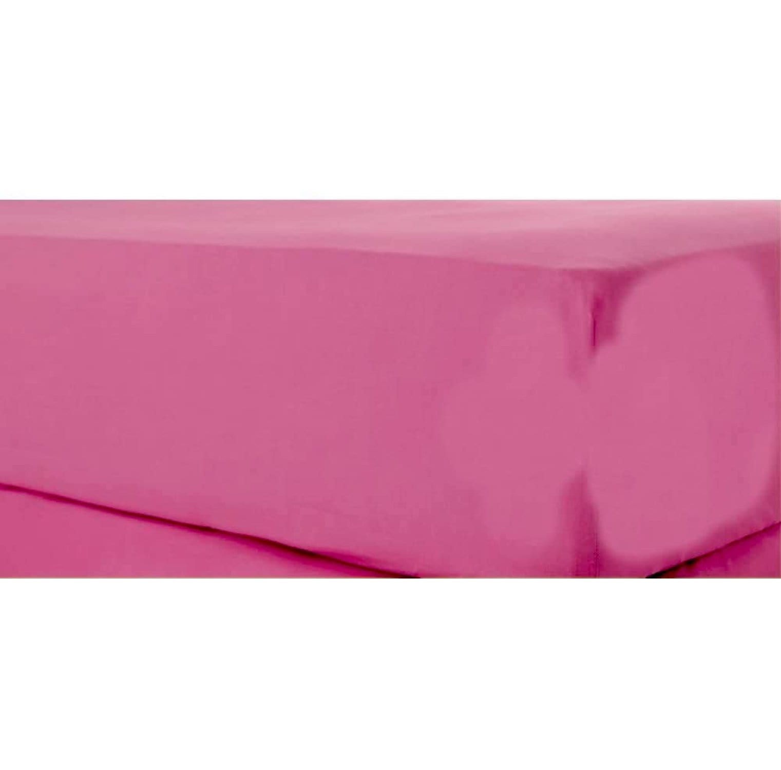 Percale Super Soft Fitted Sheet 180 TC Indus Valley Cotton Linen Durable Comfortable Bedding Multiple Sizes and Colours by OLIVIA ROCCO SINGLE / HOT PINK Fitted Sheet