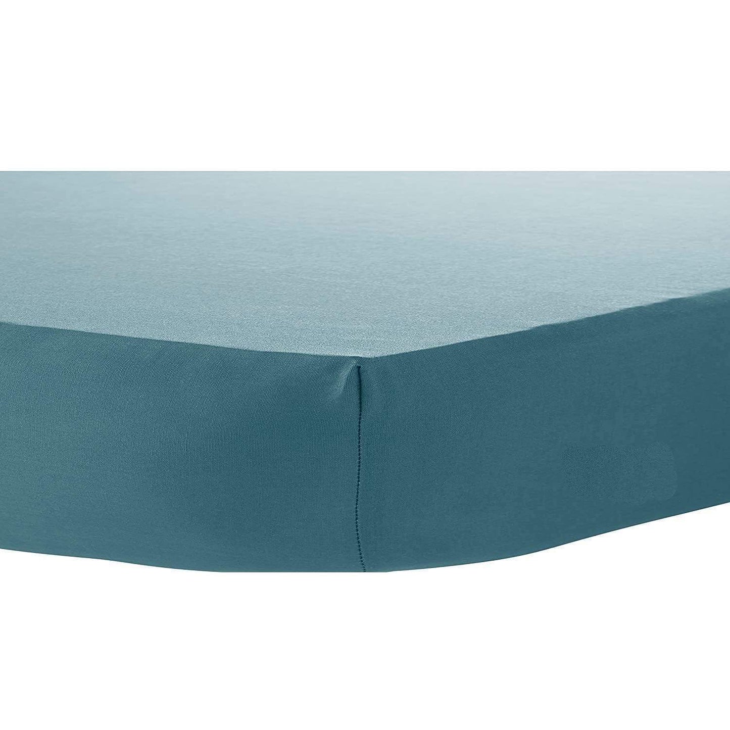 Percale Super Soft Fitted Sheet 180 TC Indus Valley Cotton Linen Durable Comfortable Bedding Multiple Sizes and Colours by OLIVIA ROCCO SINGLE / TEAL Fitted Sheet