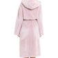 Pink Snuggle Velvet Touch Fleece Hooded Robe Dressing Gown Daisy Dreamer Dressing Gown