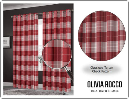 Printed Check & Geometric Blackout Curtains OLIVIA ROCCO Curtain