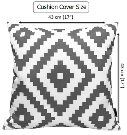 Printed Waterproof Cushions NAIROBI CHARCOAL / 43 x 43 Cm OLIVIA ROCCO Cushions