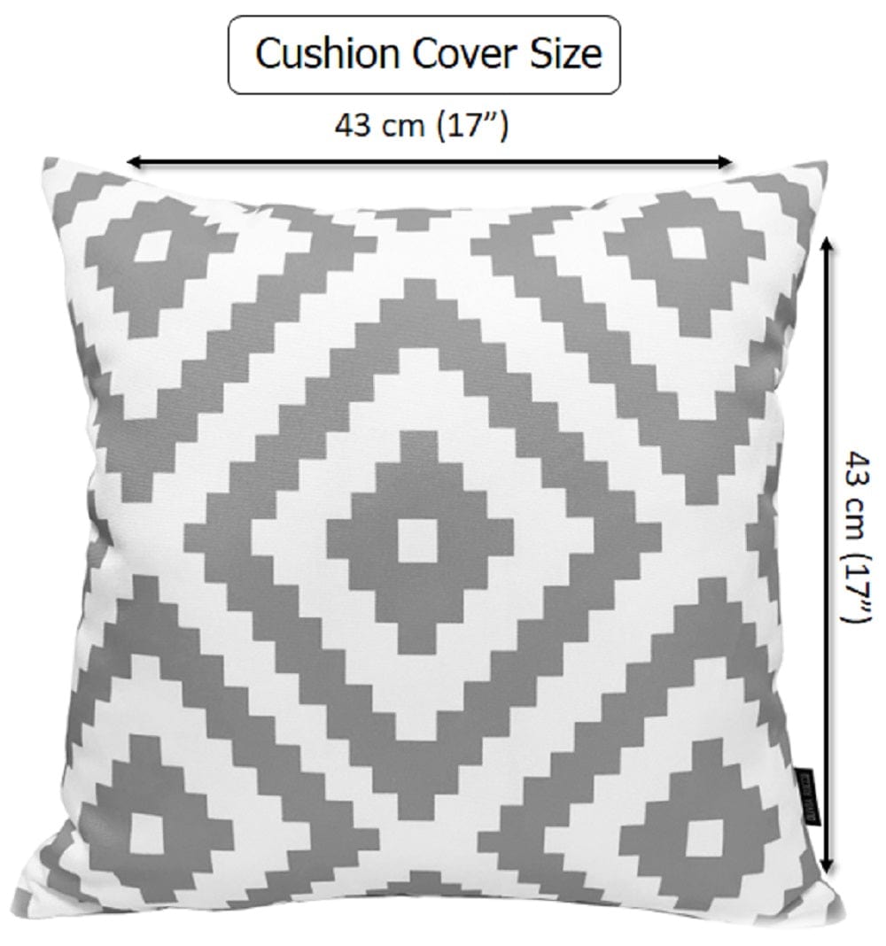 Printed Waterproof Cushions NAIROBI SILVER / 43 x 43 Cm OLIVIA ROCCO Cushions