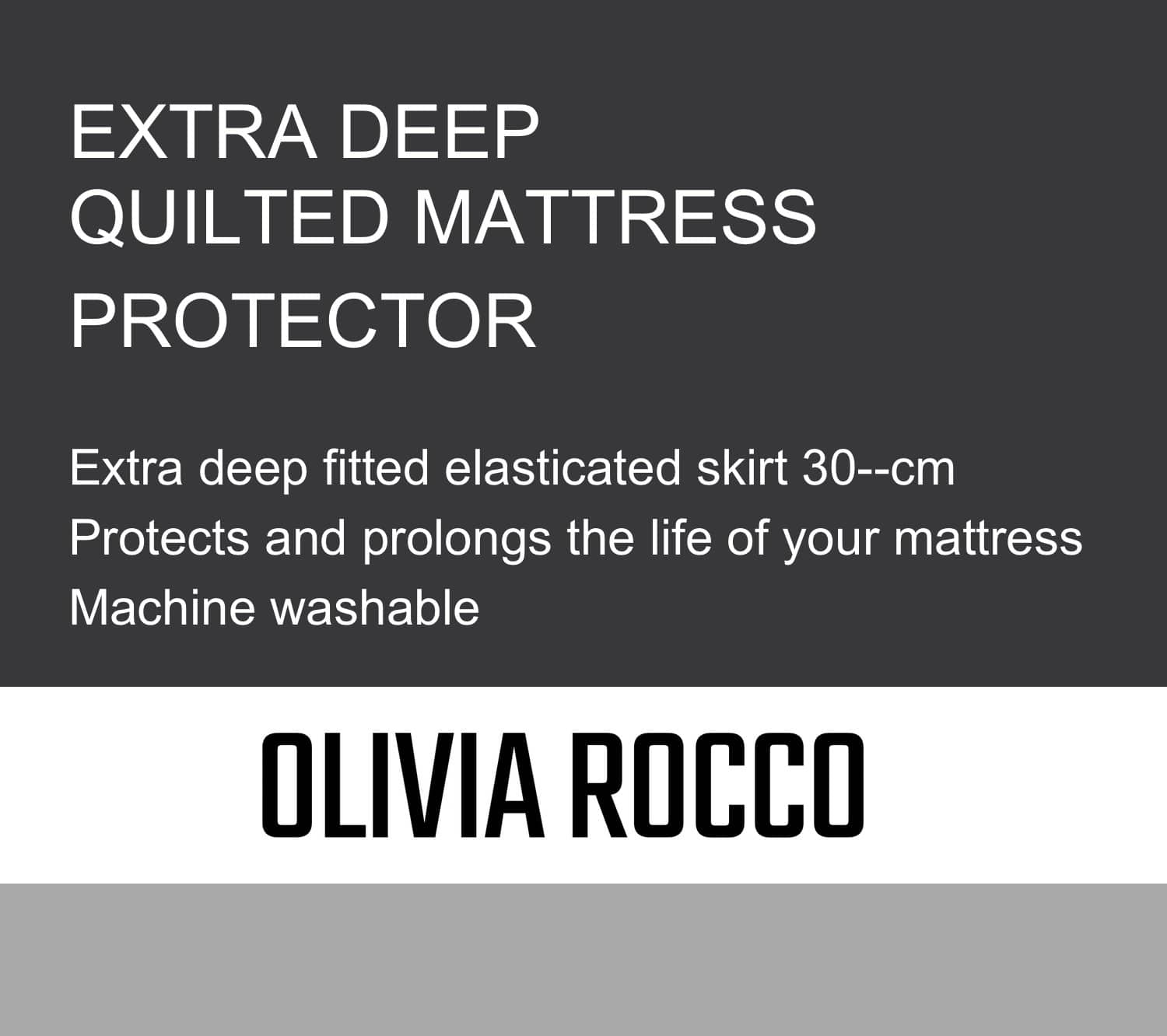 Quilted Mattress Protector OLIVIA ROCCO Mattress Protector