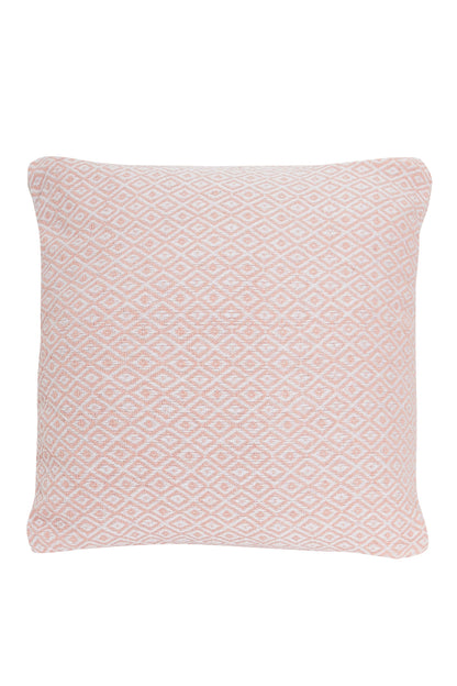 Regal Luxurious Pure Cotton Cushion Covers 100% Premium Indian Cotton Decorative Pillow Covers with Hidden Zipper for Home Garden Outdoor Use 17x17 24x24 by OLIVIA ROCCO PINK / 43 x 43 cm Cushions