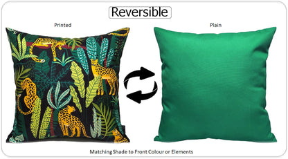 Safari Outdoor Waterproof Cushions 43x43cm Premium Comfort Durable Hollow-Fibre Filled Water-Resistant Stylish Decor for Patio Garden Beach Travel by OLIVIA ROCCO SAFARI / 43 x 43 cm Cushions