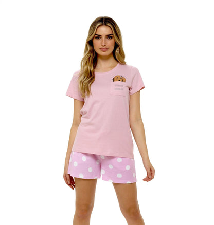 Sausage Dog T Shirt & Shorts Cotton Pyjama Set Daisy Dreamer Pyjamas