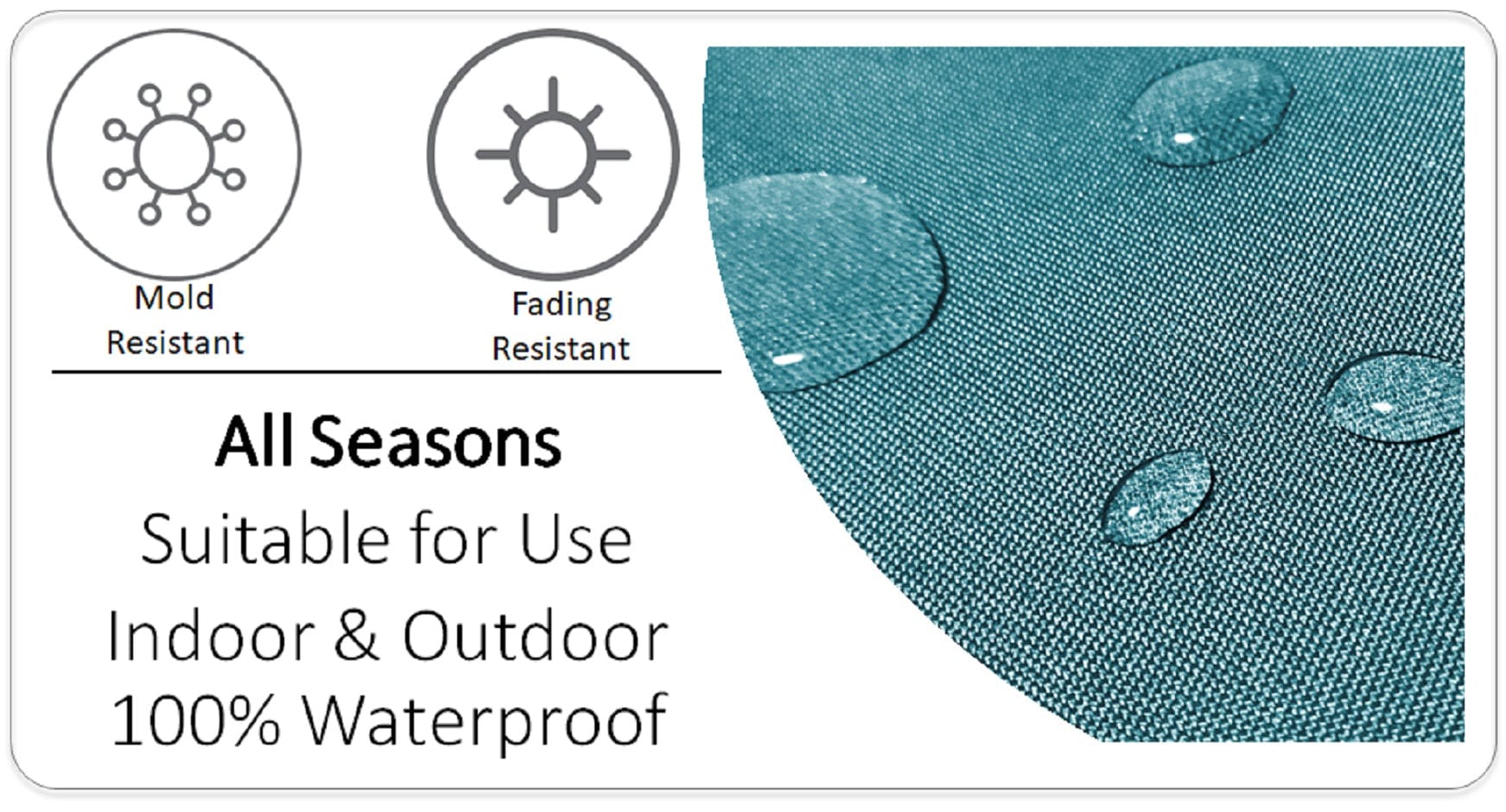 Seaside Coastal Style Water Resistant Patio Garden Cushions 17 x 17 Inches Durable Decorative Throw Pillows for Indoor Outdoor Use by OLIVIA ROCCO SEASIDE / 43 x 43 cm Cushions