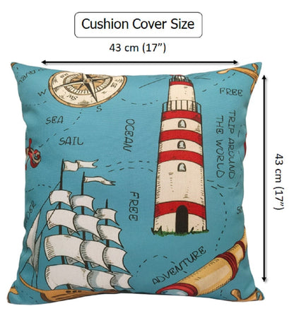 Printed Waterproof Cushions SEASIDE / 43 x 43 Cm OLIVIA ROCCO Cushions