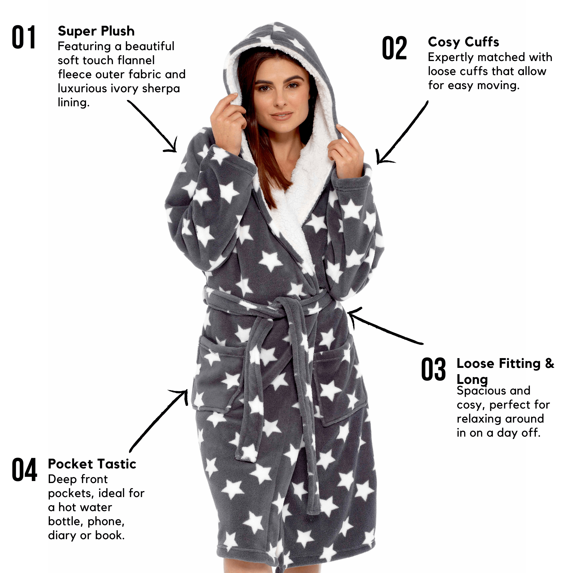 Amazon.com: Superior Traditional Premium Turkish Cotton Lightweight Long  Bathrobe with Pockets Bath Robes, Women's Large-X Large, Grey : Clothing,  Shoes & Jewelry