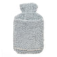 Teddy Fleece Hot Water Bottle With Pocket Hand Warmer, 2L Capacity GREY OLIVIA ROCCO Hot Water Bottle