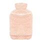 Teddy Fleece Hot Water Bottle With Pocket Hand Warmer, 2L Capacity PINK OLIVIA ROCCO Hot Water Bottle