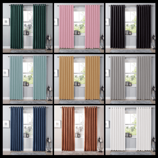 Thermal Blackout Room Darkening Curtains Energy Saving Light Blocking Panels in 12 Colours for Bedrooms and Living Rooms Multiple Sizes by OLIVIA ROCCO Curtain