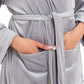 Velour Soft Touch Hooded Bath Robe Dressing Gown Daisy Dreamer Dressing Gown
