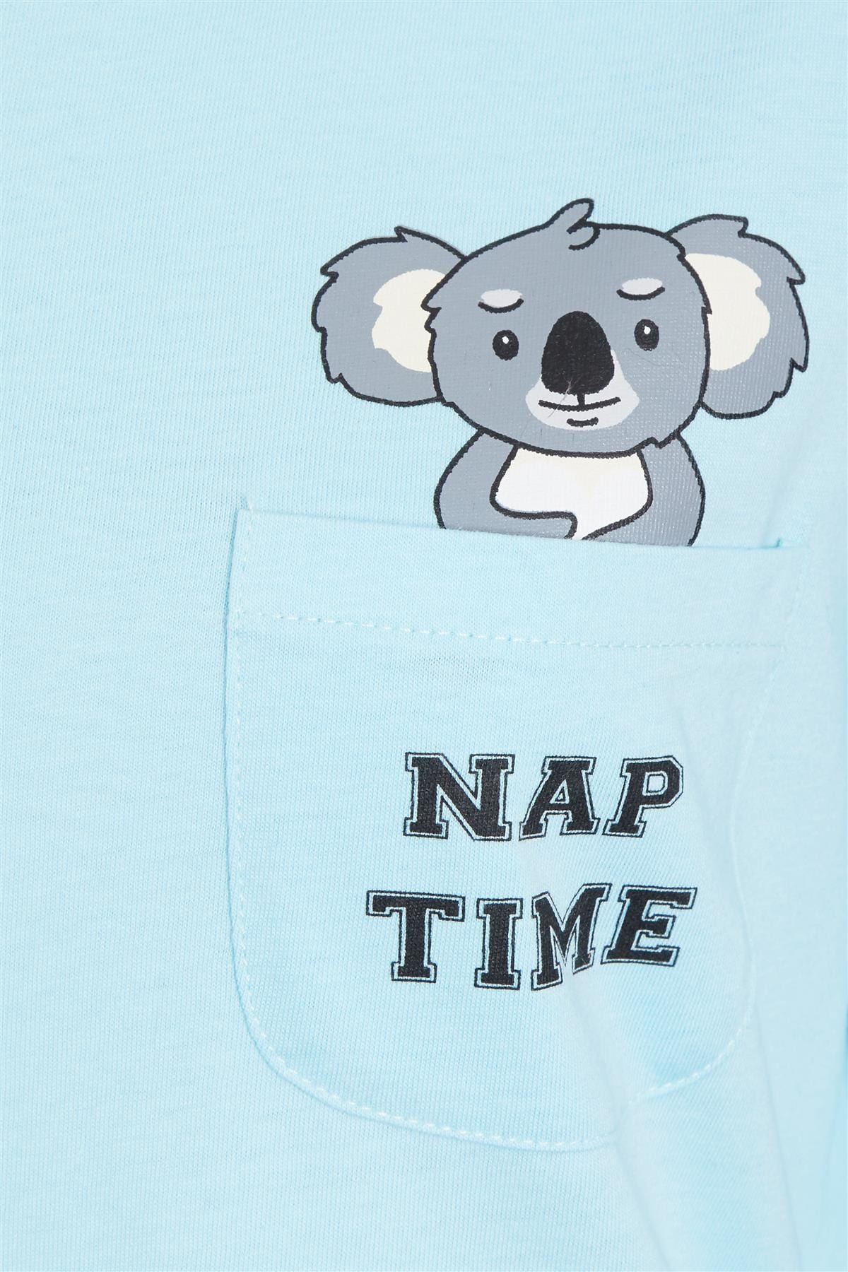 Koala Bear Grey Cotton Pyjama Set With Pom Pom Detailing Daisy Dreamer Pyjamas