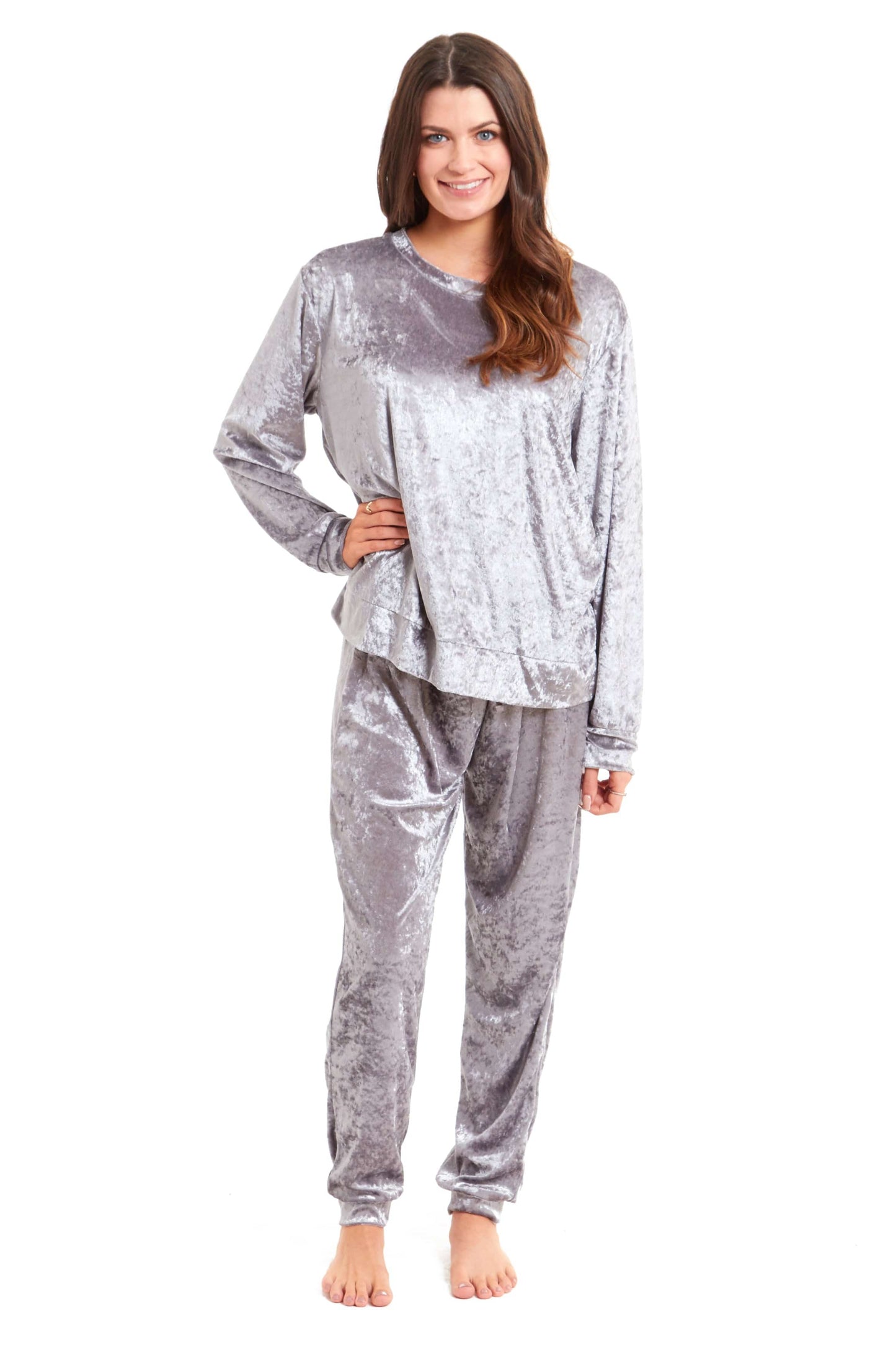 Crushed Velvet Pajamas Set