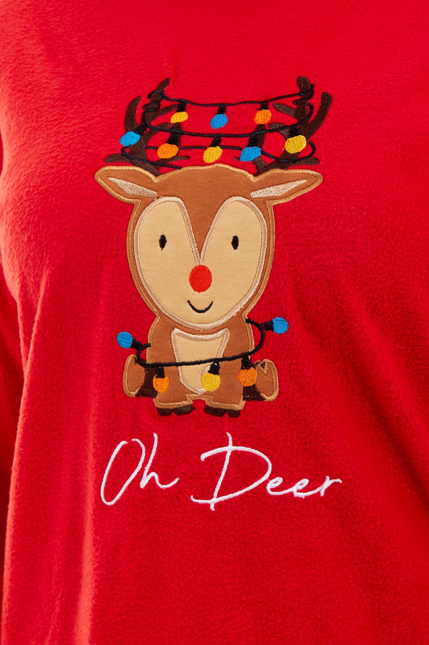 Reindeer Polar Fleece Pyjama Set, Christmas Gift Daisy Dreamer Pyjamas